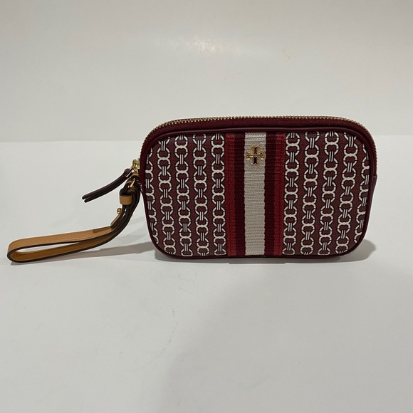 Tory Burch Gemini Link Canvas Wristlet - Picture 7 of 9